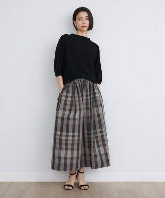 タックギャザースカート（7143152007） | INED (Women