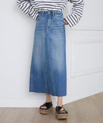 ＜SUPERIOR CLOSET (Women)＞《ＳＵＰＥＲＩＯＲ　ＣＬＯＳＥＴ》別注デニムロングスカート《Ｈｅａｌｔｈｙ　ＤＥＮＩＭ》（７１４３１５２６０５）