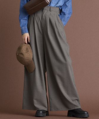 ＜INED (Women)＞《ＩＮＥＤ　ＣＬＡＲＯ》２タックワイドパンツ（７１４３１６１５１１）