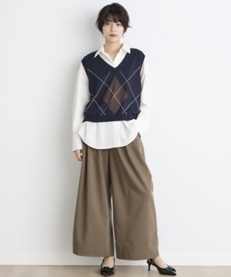 《ＩＮＥＤ　ＣＬＡＲＯ》２タックワイドパンツ（７１４３１６１５１１）