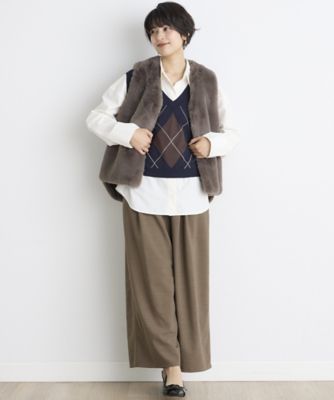 《ＩＮＥＤ　ＣＬＡＲＯ》２タックワイドパンツ（７１４３１６１５１１）