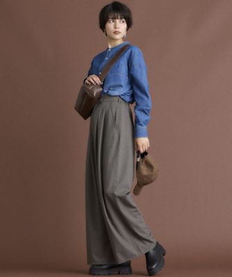 《ＩＮＥＤ　ＣＬＡＲＯ》２タックワイドパンツ（７１４３１６１５１１）