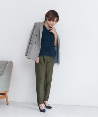 《大きいサイズ》モードワイドベルトパンツ《Ｓｔｙｌｉｓｔ望月律子コラボ》（７１４３１６１８１３）