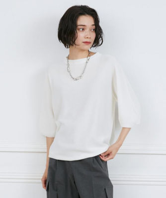 ＜INED (Women)＞パフスリーブニット《Ｃｕｏｏ》（７１４３１７００３０）