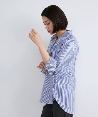 オーバーサイズストライプシャツ（７１４３１８１００２）