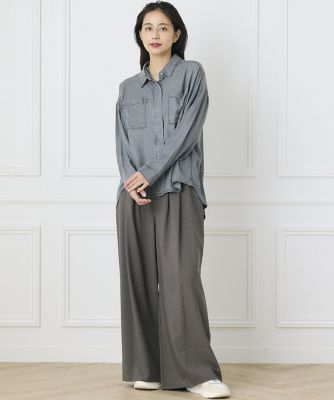 《ＩＮＥＤ　ＣＬＡＲＯ》セルロースデニムシャツ（７１４３１８１５０５）