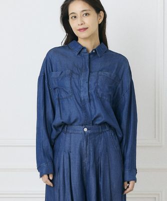 《ＩＮＥＤ　ＣＬＡＲＯ》セルロースデニムシャツ（７１４３１８１５０５）