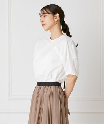 ＜INED (Women)＞ボリューム袖コットンナイロンブラウス（７１４３１８２００７）