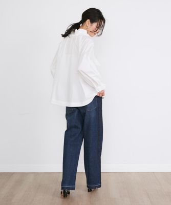 《大きいサイズ》コットンナイロンリボンタイブラウス（７１４３１８２８０８）