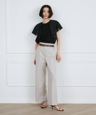 異素材ラッフルスリーブカットソー（７１４３１９０００２）