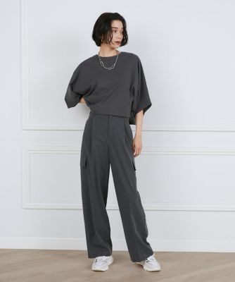 ミニ裏毛クロップドトップス（７１４３１９０００９）