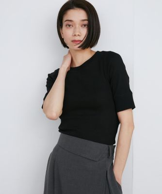 《大きいサイズ》ＧＩＺＡコットンストレッチリブカットソー（７１４３１９０８０７）