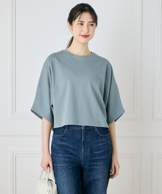 《大きいサイズ》ミニ裏毛クロップドトップス（７１４３１９０８０９）