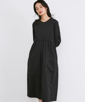 ＜INED L (Women/大きいサイズ)＞《大きいサイズ》切り替えギャザーワンピース（７１４３１９２８０２）