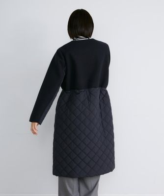 《大きいサイズ》コンビキルティングコート（７１４４１１４８０１）