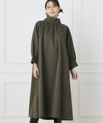 INED CLARO》2WAYギャザーネックワンピース