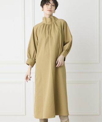 INED CLARO》2WAYギャザーネックワンピース