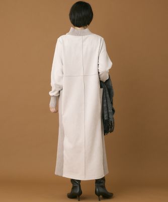 《ＩＮＥＤ　ＣＬＡＲＯ》スエードモックネックワンピース（７１４４１２１５０４）