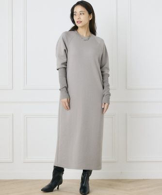 《ＩＮＥＤ　ＣＬＡＲＯ》リブ切り替えワンピース（７１４４１２１５０５）