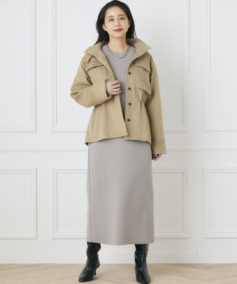 《ＩＮＥＤ　ＣＬＡＲＯ》リブ切り替えワンピース（７１４４１２１５０５）