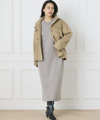 《ＩＮＥＤ　ＣＬＡＲＯ》リブ切り替えワンピース（７１４４１２１５０５）