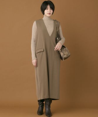 INED CLARO》裏起毛ジャンパースカート 