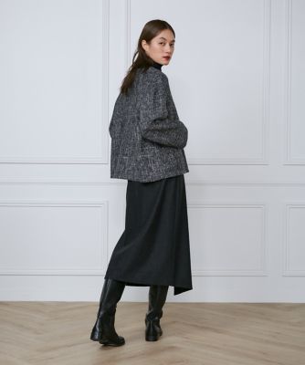 【BADBLOOD】ビリーラップスカート - ネイビー ラップ風スカート《Botto Giuseppe