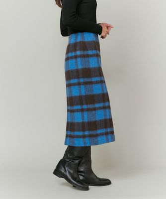 シャギーチェックスカート《MANTECO》（7144152018