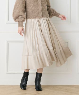 ダイヤモンド加工プリーツスカート（７１４４１５２０２０）