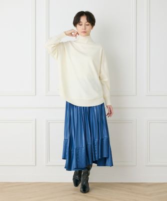 ダイヤモンド加工プリーツスカート（7144152020） | INED