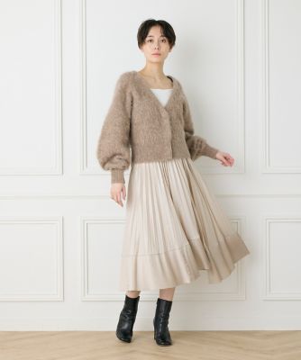 ダイヤモンド加工プリーツスカート（７１４４１５２０２０）