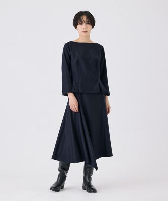 ハイカウントフラノ アシンメトリーフレアスカート