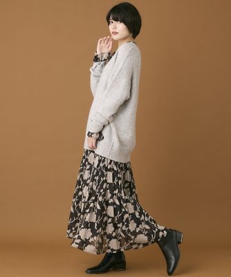 《ＩＮＥＤ　ＣＬＡＲＯ》カットジャガードスカート（７１４４１５２５１３）