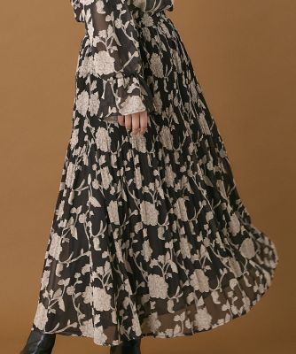 《ＩＮＥＤ　ＣＬＡＲＯ》カットジャガードスカート（７１４４１５２５１３）
