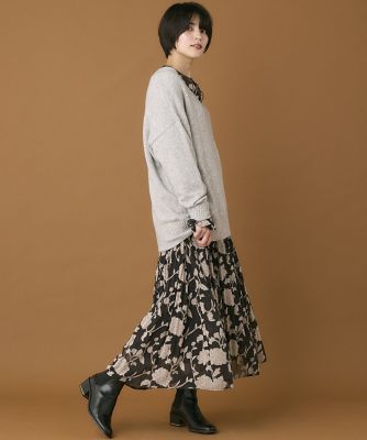 《ＩＮＥＤ　ＣＬＡＲＯ》カットジャガードスカート（７１４４１５２５１３）