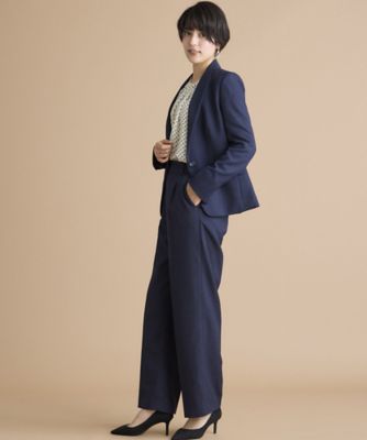 《ＩＮＥＤ　ＣＬＡＲＯ》シャークスキンツイードパンツ（７１４４１６１５０３）