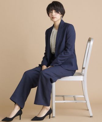 《ＩＮＥＤ　ＣＬＡＲＯ》シャークスキンツイードパンツ（７１４４１６１５０３）