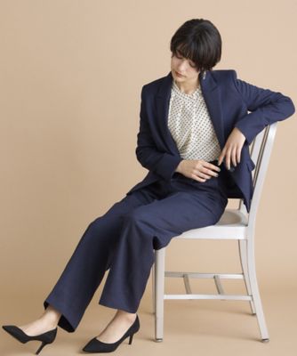 《ＩＮＥＤ　ＣＬＡＲＯ》シャークスキンツイードパンツ（７１４４１６１５０３）