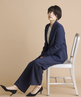 《ＩＮＥＤ　ＣＬＡＲＯ》シャークスキンツイードパンツ（７１４４１６１５０３）