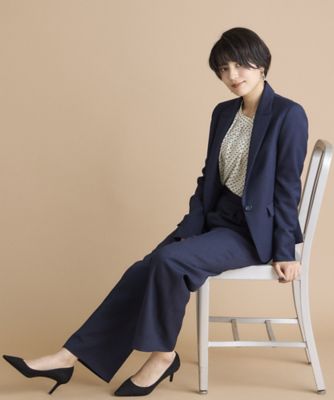 《ＩＮＥＤ　ＣＬＡＲＯ》シャークスキンツイードパンツ（７１４４１６１５０３）