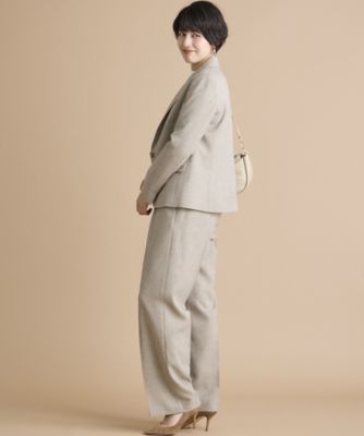 《ＩＮＥＤ　ＣＬＡＲＯ》シャークスキンツイードパンツ（７１４４１６１５０３）