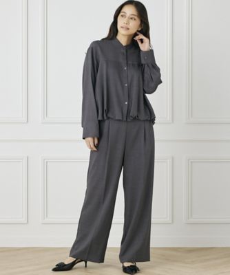 《ＩＮＥＤ　ＣＬＡＲＯ》ボリュームタックワイドパンツ（７１４４１６１５１２）