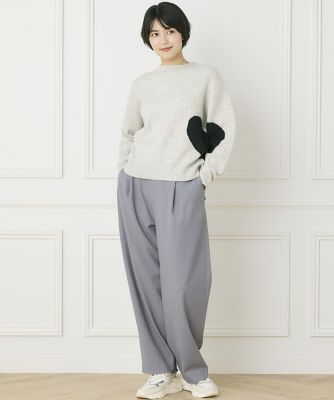 《ＩＮＥＤ　ＣＬＡＲＯ》カーブタックパンツ（７１４４１６１５２３）