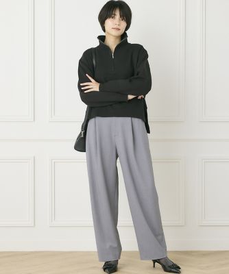 《ＩＮＥＤ　ＣＬＡＲＯ》カーブタックパンツ（７１４４１６１５２３）