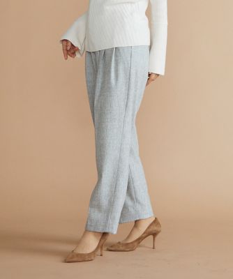INED L (Women/大きいサイズ)/イネドＬ 《大きいサイズ》2タックパンツ《Botto Giuseppe》(7144161816)