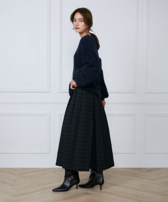 フォックスカシミヤVネックニット（7144170024