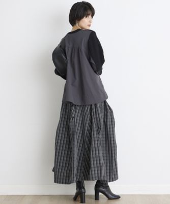 《ＩＮＥＤ　ＣＬＡＲＯ》畦編みニット切り替えプルオーバー（７１４４１７０５０８）