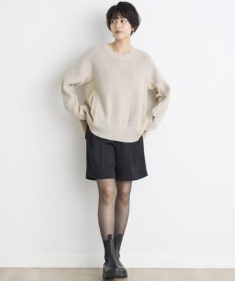 《ＩＮＥＤ　ＣＬＡＲＯ》畦編みニット切り替えプルオーバー（７１４４１７０５０８）