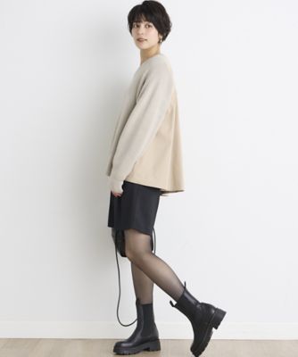 《ＩＮＥＤ　ＣＬＡＲＯ》畦編みニット切り替えプルオーバー（７１４４１７０５０８）