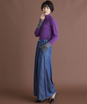 《ＩＮＥＤ　ＣＬＡＲＯ》ピーチスキンニットタートル（７１４４１７０５１６）